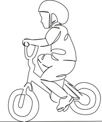 girl riding a bike