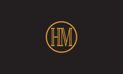 HM, MH , M , H , Abstract Letters Logo Monogram