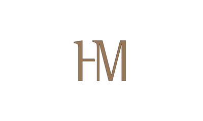 HM, MH , M , H , Abstract Letters Logo Monogram