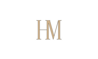 HM, MH , M , H , Abstract Letters Logo Monogram