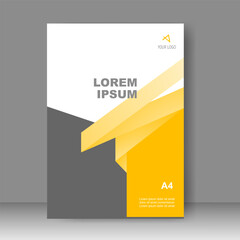 Book cover design modern technology style. for Brochure template, Annual report, Banner, Poster, catalog, Simple Flyer promotion, magazine. Vector illustration