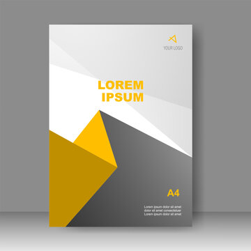 Book cover design modern technology style. for Brochure template, Annual report, Banner, Poster, catalog, Simple Flyer promotion, magazine. Vector illustration