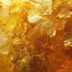 Gold foil leaf texture, glass effect background