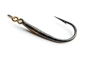 Angling gear white background fish hook