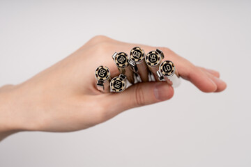 Black Micron liner/pen. Stationery. markers. Pens. Graphic arts. Set of different markers