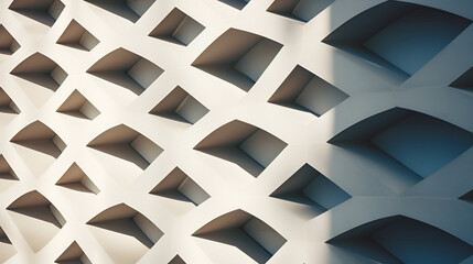 abstract of modern architecture background, concrete wall textured background, Geometric details facade in a minimalist concrete brutalist building