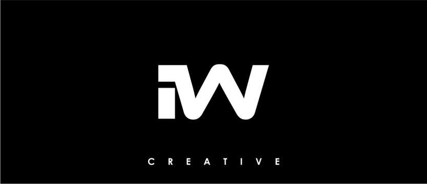 IW Letter Initial Logo Design Template Vector Illustration