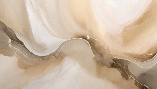interior painting in the style of abstraction with alcohol ink in beige tones suitable for wallpaper and murals