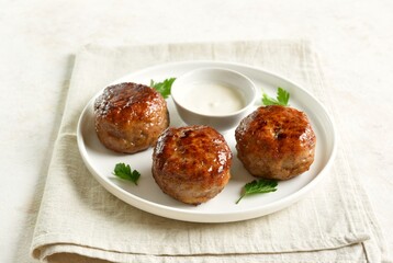 Minced pork and beef cutlets
