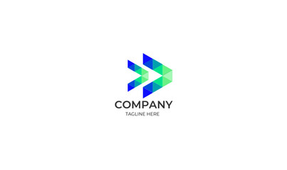 business logo design, icon logo design, colorful company logo design, 