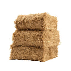 dry haystack isolated on transparent background