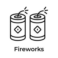 Chinese new year celebration, firecracker vector design, read to use icon