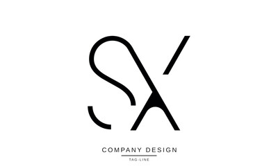 SX, XS, Abstract Letters Logo Monogram