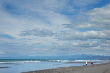Waiotahi beach near Opotiki. Beach and coast Bay of Plenty. 