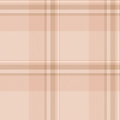 Seamless texture pattern of check plaid fabric with a vector tartan textile background.
