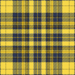 Plaid check pattern. Seamless fabric texture. Tartan textile print.