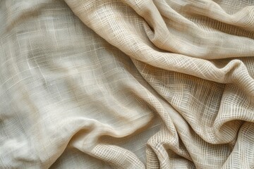 Linen s natural texture serves as backdrop