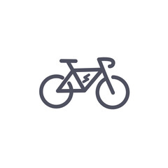 Illustration of icon Electric bicycle. Vehicle element.