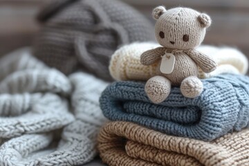 Merino wool baby clothes with Wool label