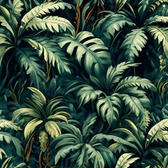 seamless pattern with leaves