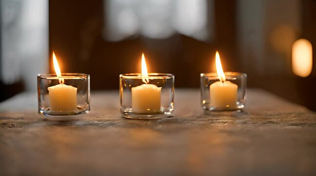 A Flickering Sanctuary, Creating a Calm Space with Candlelight