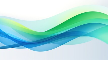 Blue green waves abstract background