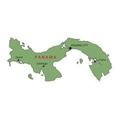 Panama map icon