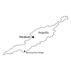 Anguilla map icon