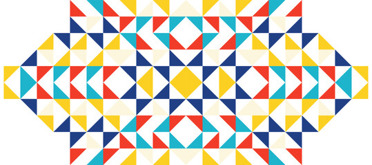 triangle colorful hipster geometric mosaic banner design background