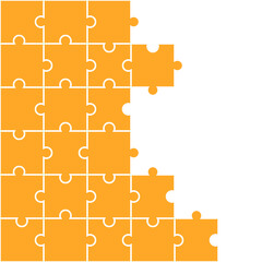 Orange jigsaw pattern. jigsaw line pattern. jigsaw seamless pattern. Decorative elements, clothing, paper wrapping, bathroom tiles, wall tiles, backdrop, background.