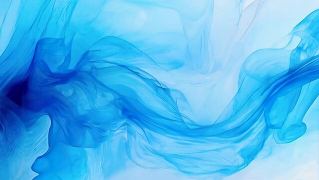 Blue abstract background 4k animation, mix liquid color texture.