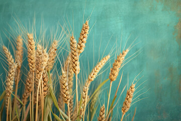 Golden Harvest: Vibrant Cereal Crop in a Sunny Rural Field.