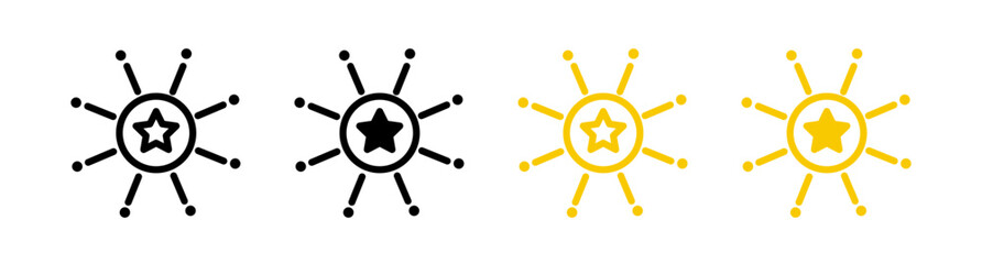 Employee Skillset line icon. Work Talent and Expertise icon in black and white color.