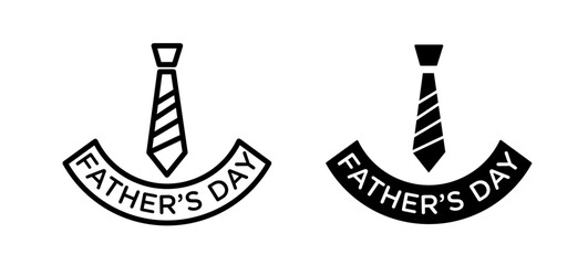 Paternal Celebration line icon. Father�s Day icon in black and white color.