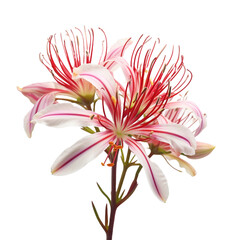 Spider flower isolated on transparent background