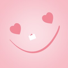 large heart symbol for postcard, Valentine's day. - 724695429