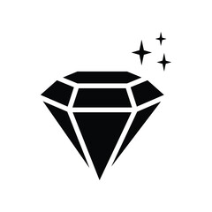 Diamond Icon Vector Simple Design
