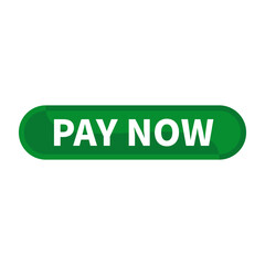 Pay Now Button Text In Green Rectangle Shape For Sale Promotion Business Marketing Social Media Information Announcement
