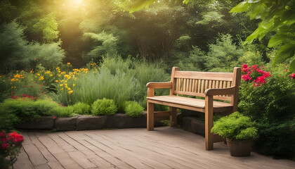 bench in the garden