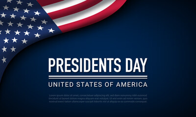 Presidents Day Background Design.