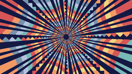 Fototapeta premium Abstract spiral dotted round vortex style creative background.