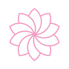 Fototapeta premium Flower Abstract Logo Design Template