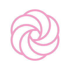 Flower Abstract Logo Design Template