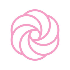 Flower Abstract Logo Design Template