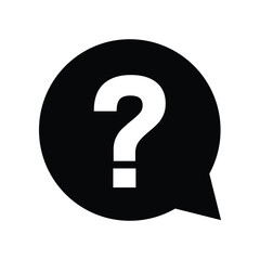 Question Sign Icon Vector Simple Design