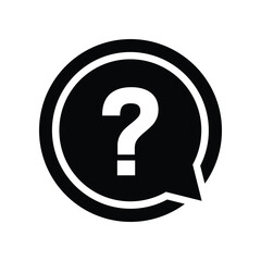 Question Sign Icon Vector Simple Design