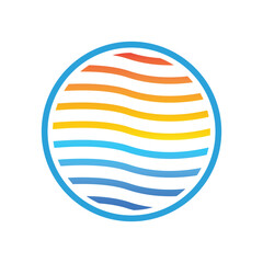 Sunset Logo Vector Design Template