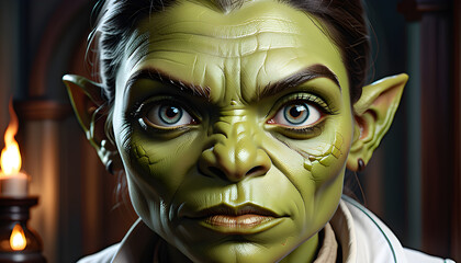 Empowered Diversity: The Multifaceted Professions and Armaments of Female Orcs.(Generative AI)
