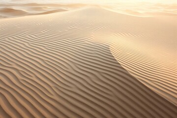 Fototapeta na wymiar Ocean sand ripples. Generative AI