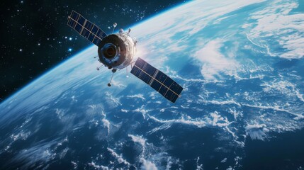 Satellite Orbiting Earth, Technology Concept
